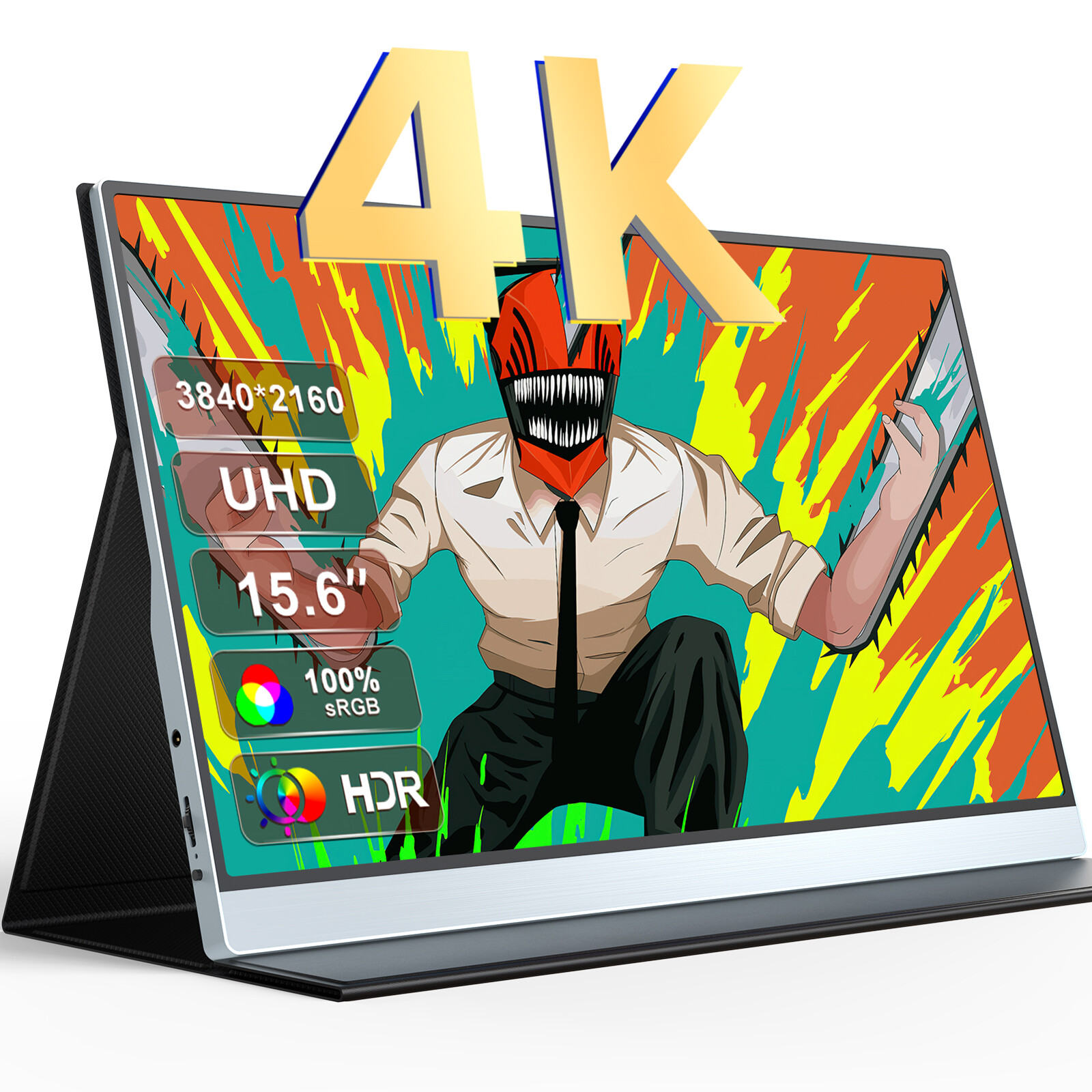 UPERFECT 4K 15.6″ Portable Monitor 3840*2160 Ultra HD 4K Screen Second Display