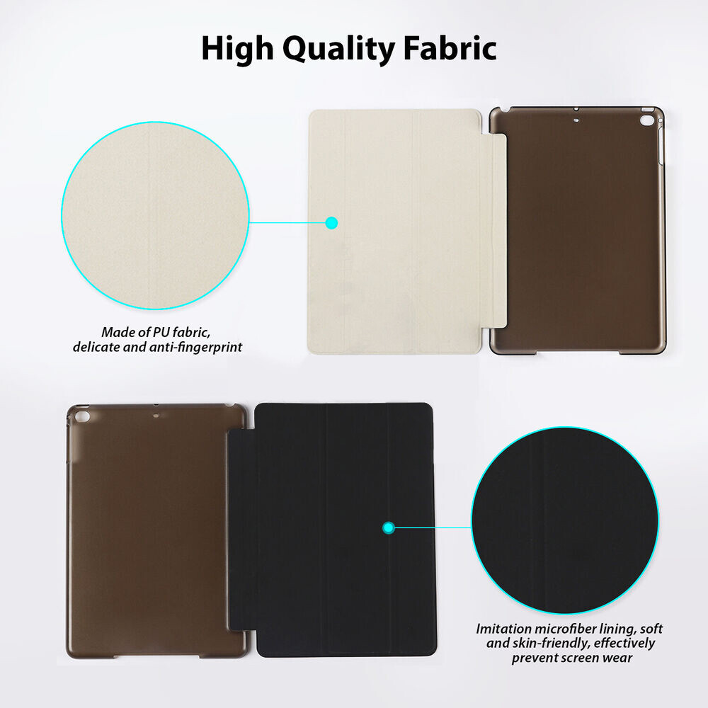 For iPad 6th 5th Generation Air 1 2 Mini 1 2 3 4 5 Case Smart PU Leather Cover