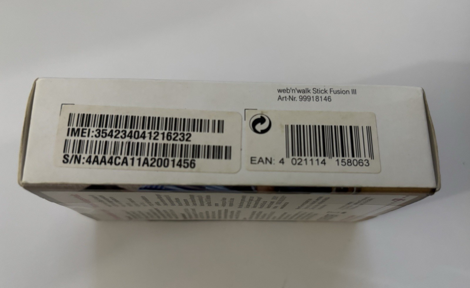 T-Mobile Web N Walk Stick Fusion 3 USB Stick Unlimited Web Usage Broadband FS