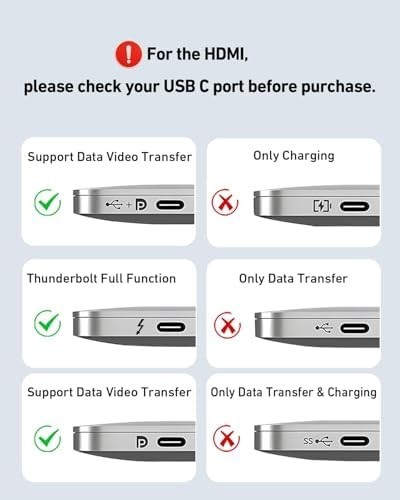 BENFEI Laptop Stand with USB C 7in1 Docking Station,HDMI 4K@60Hz,1*SD 1*Micro…