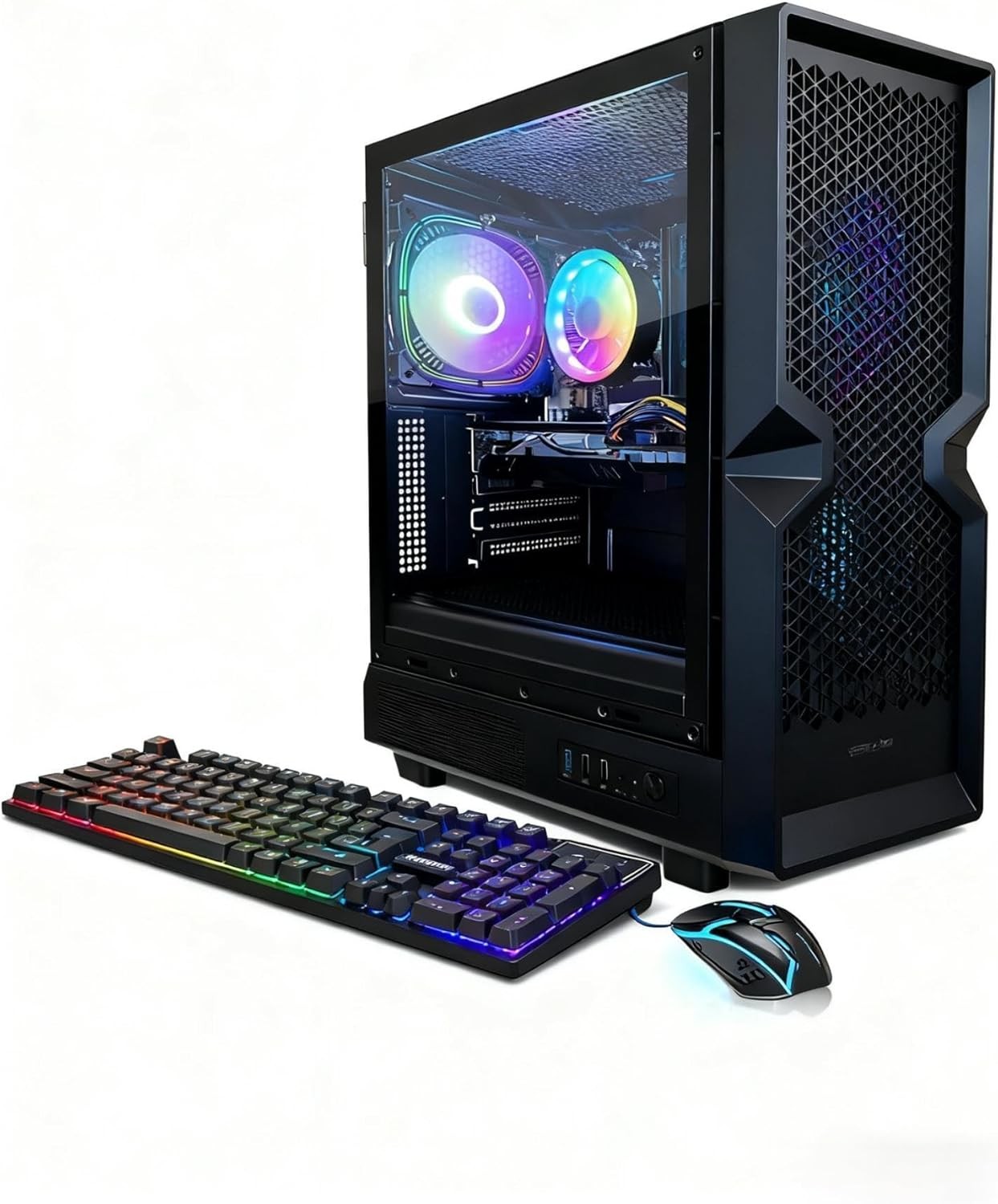 STGAubron Gaming PC Desktop,RX 580 16G,Core i7 up to 3.9G,16G,512G,W11H