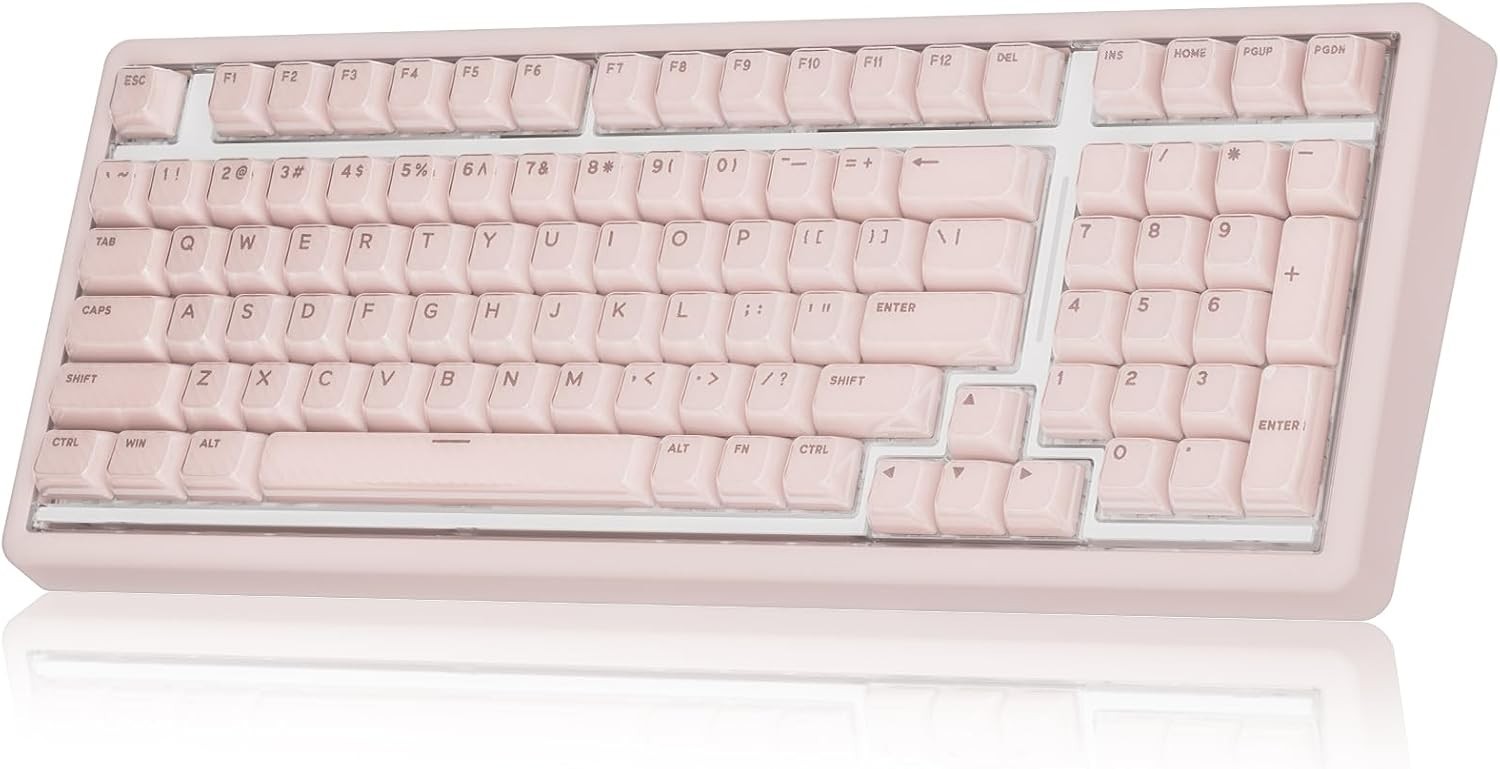 Base99 Silent Mechanical Keyboard with Number Pad99 Key BT5.0/2.4G/USB #2290Y R6