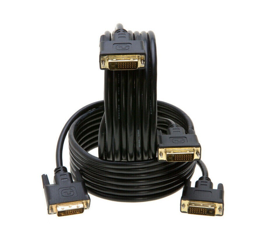 DVI to DVI Monitor Adapter Cable 24+1 Dual Link DVI-D 3FT 6FT 10FT 15FT 25F lot