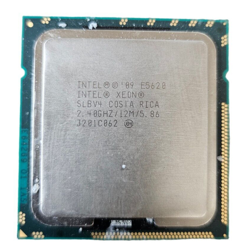 (LOT OF 6) – Intel 09 E5620 | Intel Xeon SLBV4 | 2.40GHz/12M/5.86