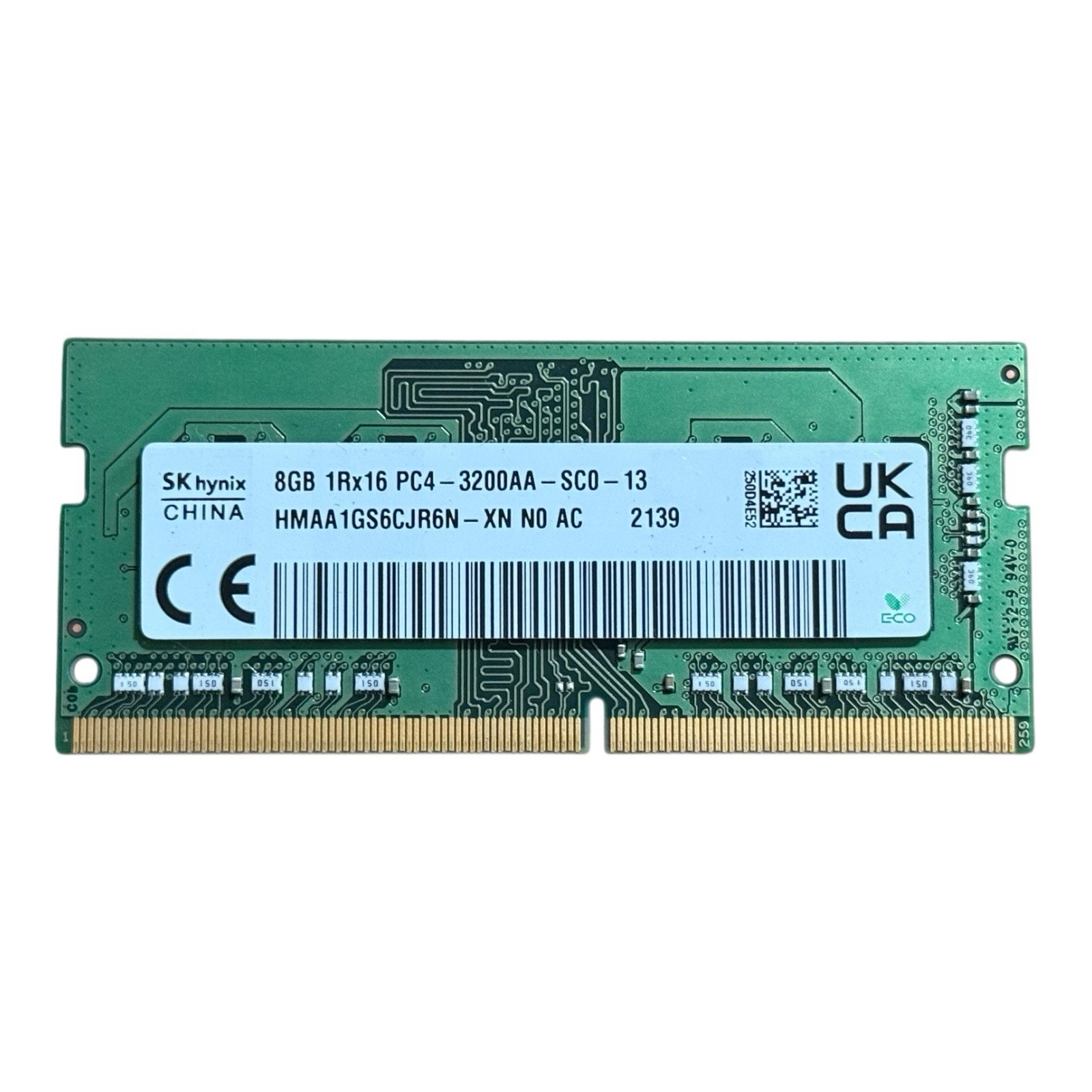 SK Hynix 8GB 1Rx16 PC4-3200AA-SC0-13 DDR4 SO-DIMM HMAA1GS6CJR6N-XN