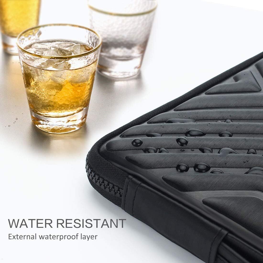 17 17.3 Inch Black Laptop Sleeve Shockproof Water Resistant Padded Case