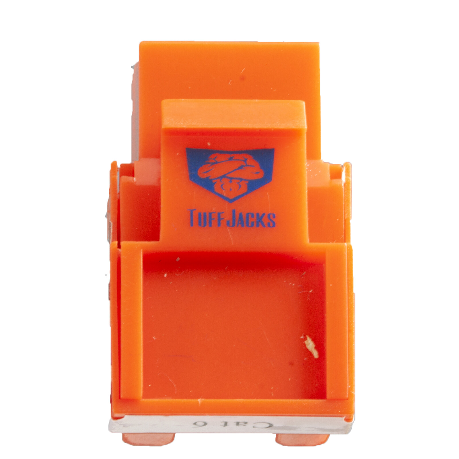 Cat6 Keystone Jacks in Orange 25 Pcs Pack Tuff Jacks Lifetime Warranty