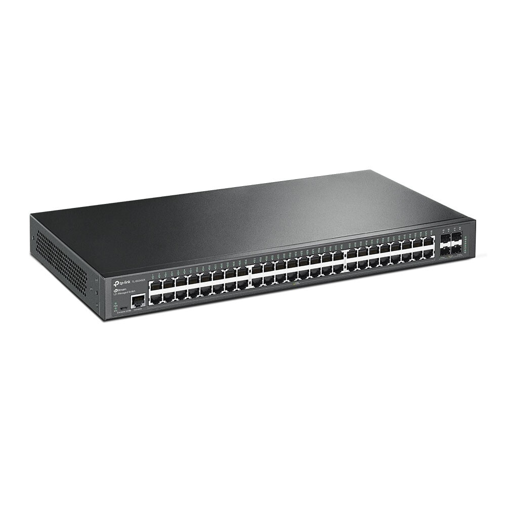 TP-Link TL-SG3452X 48-Port 1000Mbps Gigabit L2+ Managed Switch, 4x 10GbE SFP+
