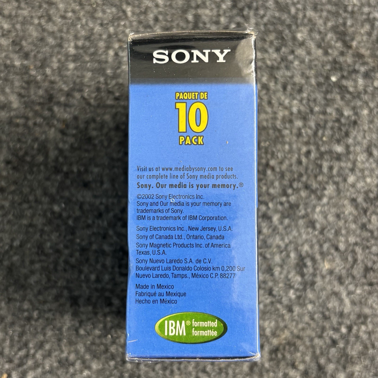 Sony 100MFD-2HD 1.44MB Double Sided Micro Floppy Diskettes (Pack of 10)