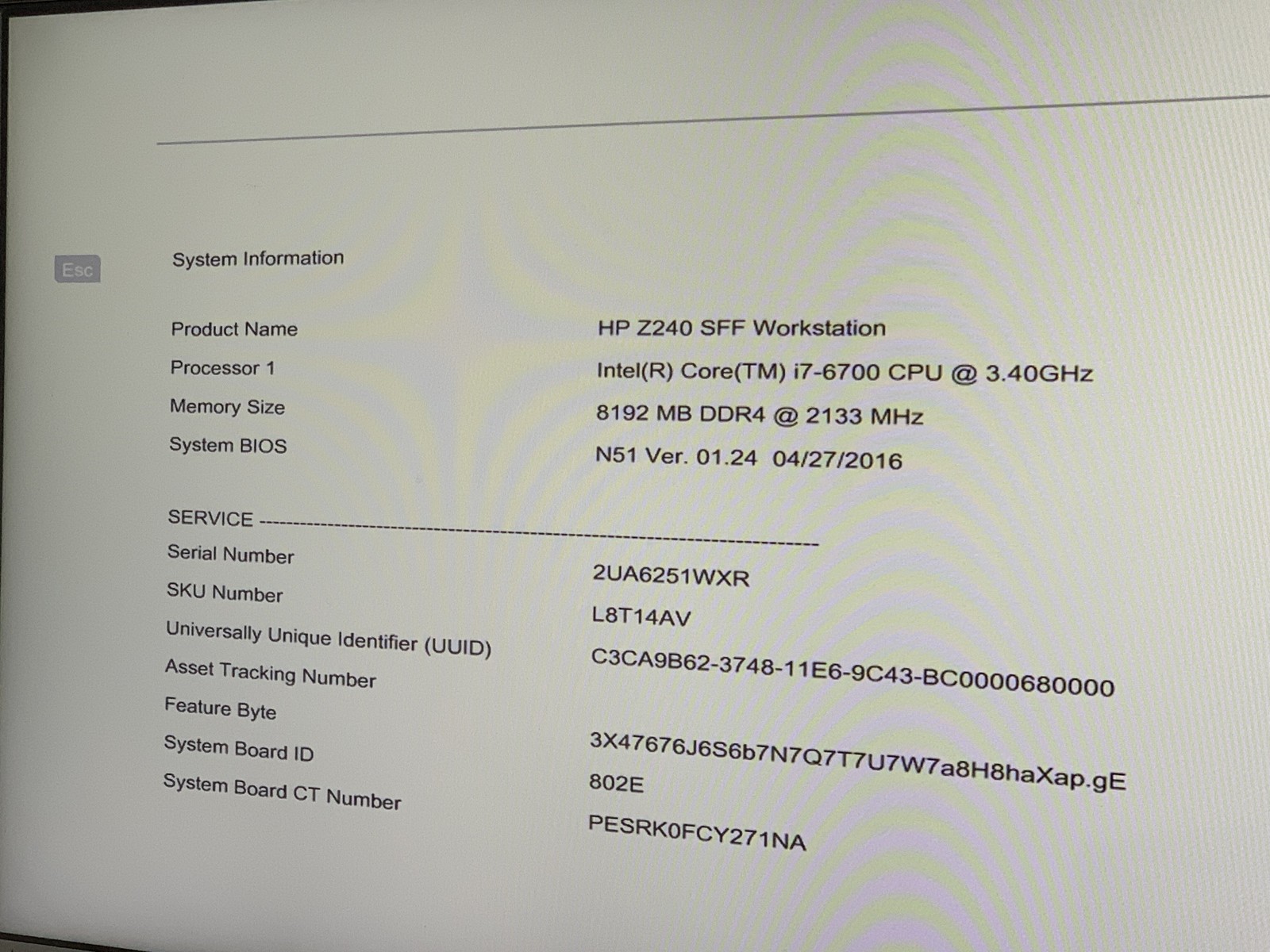 HP Z240 SFF Workstation Core i7-6700 3.4GHz 8GB RAM NO HDD NO OS Fair
