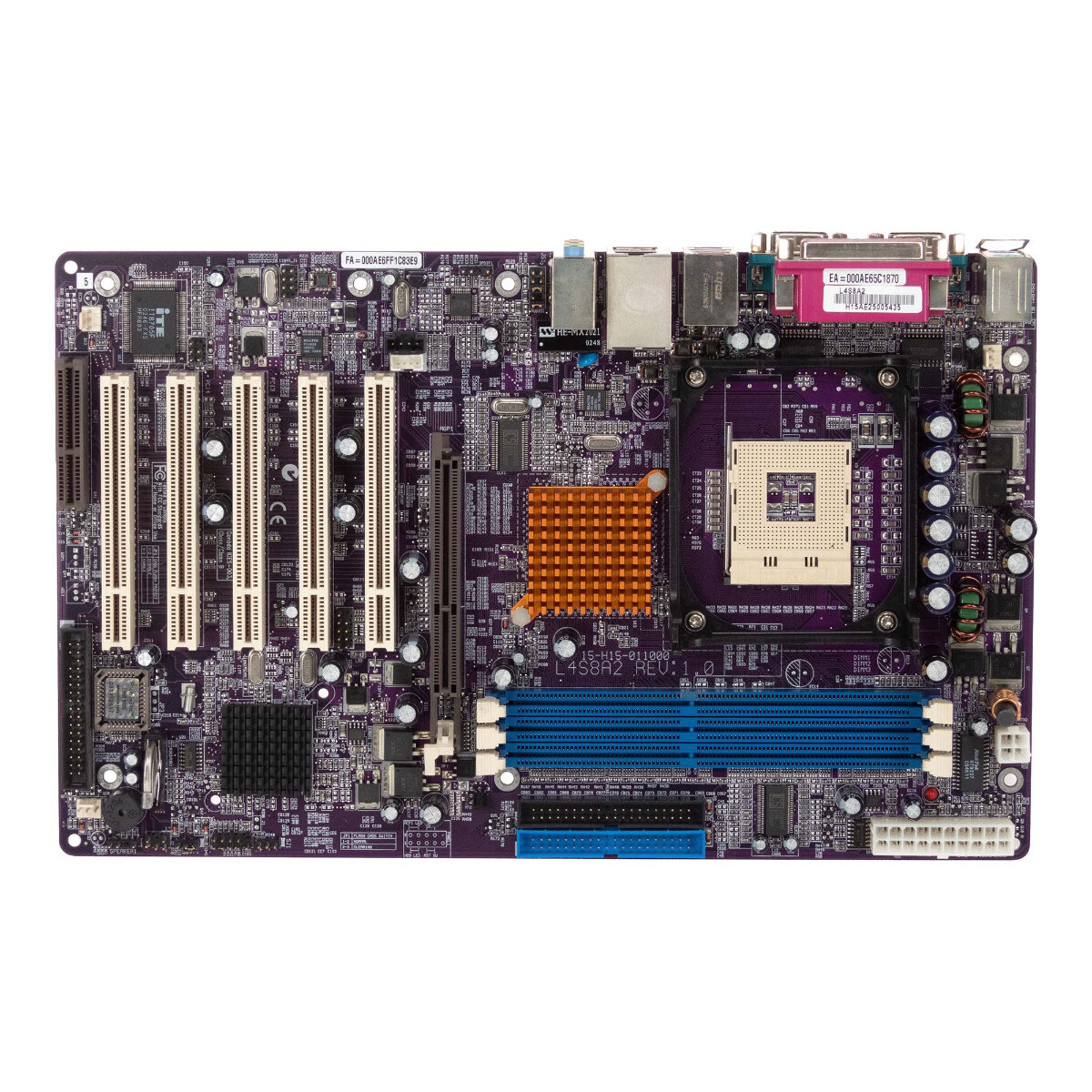 ECS L4S8A2 V1.0 ATX Socket 478 DDR1 SDRAM Mainboard w/ On-Board Audio