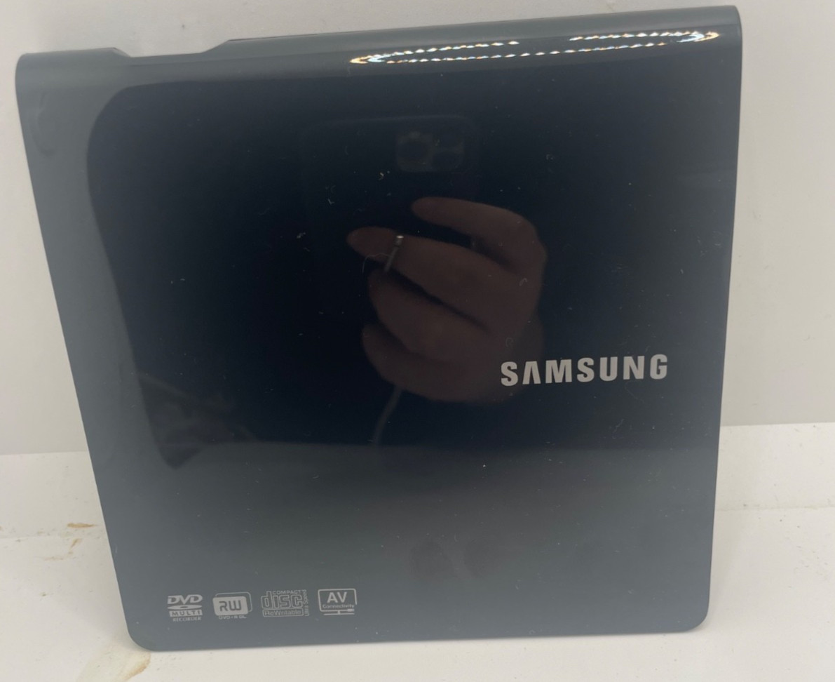 Samsung USB Ultra Slim Portable External DVD Writer Black Model SE-208, No Cable