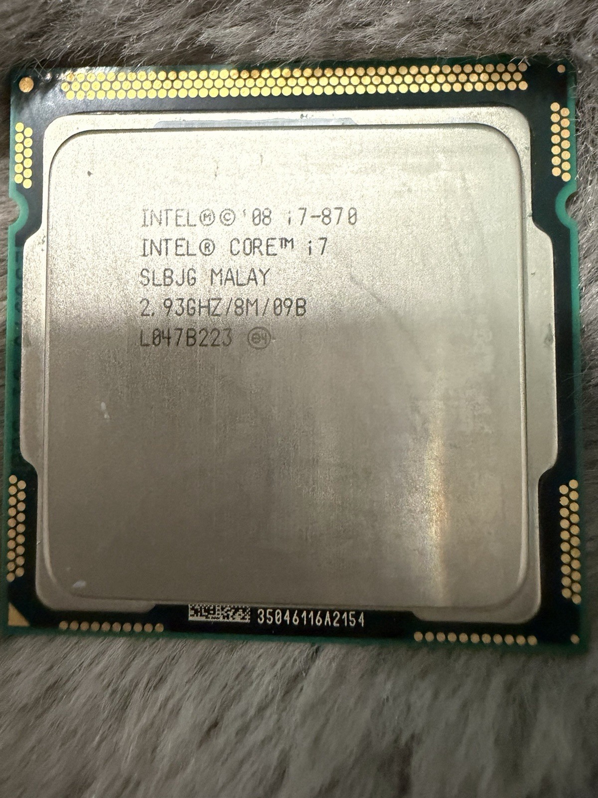 Intel Core I7-870 SLBJG 2.93GHz 8MB