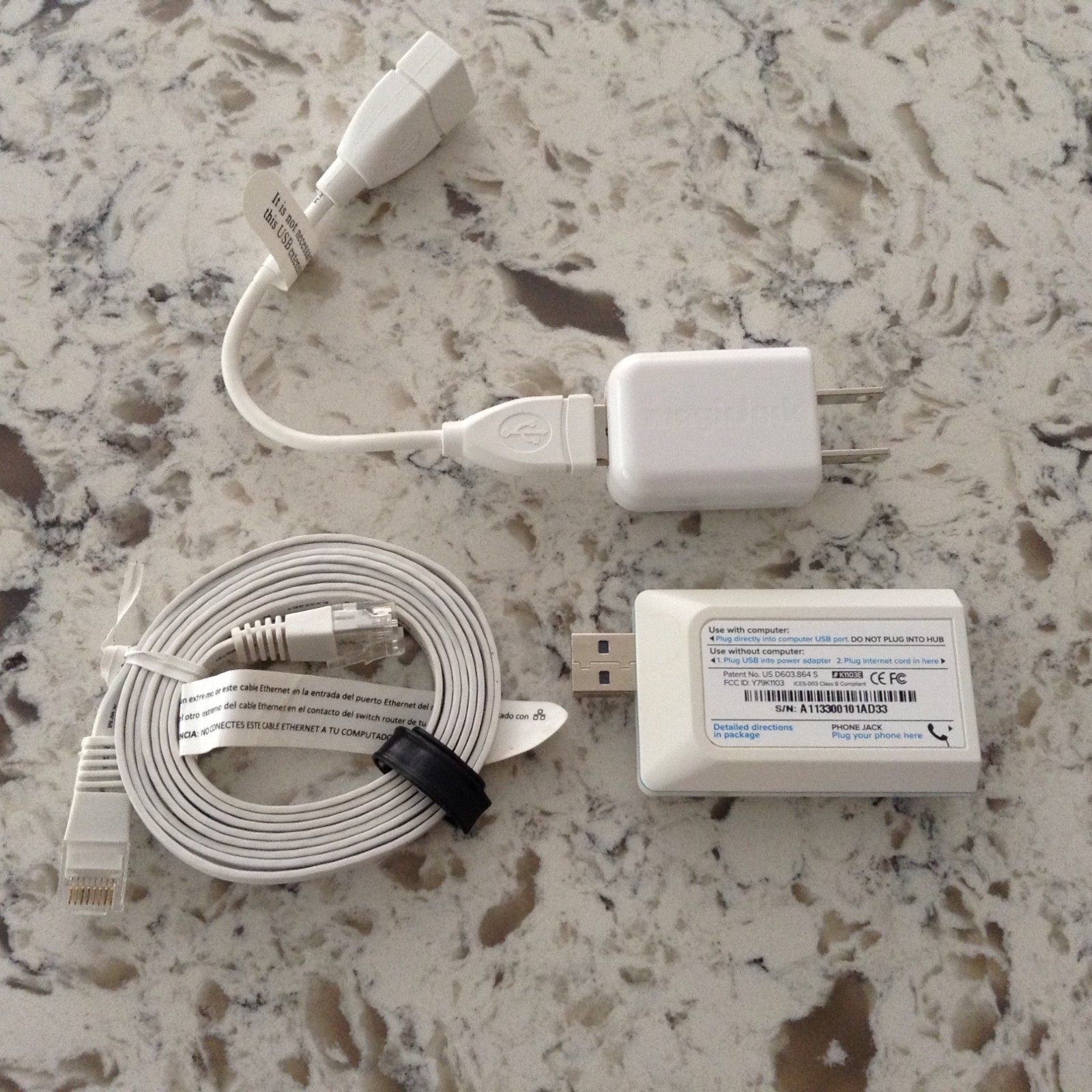 MagicJack S/N A113300 Digital Phone Service Device Unit