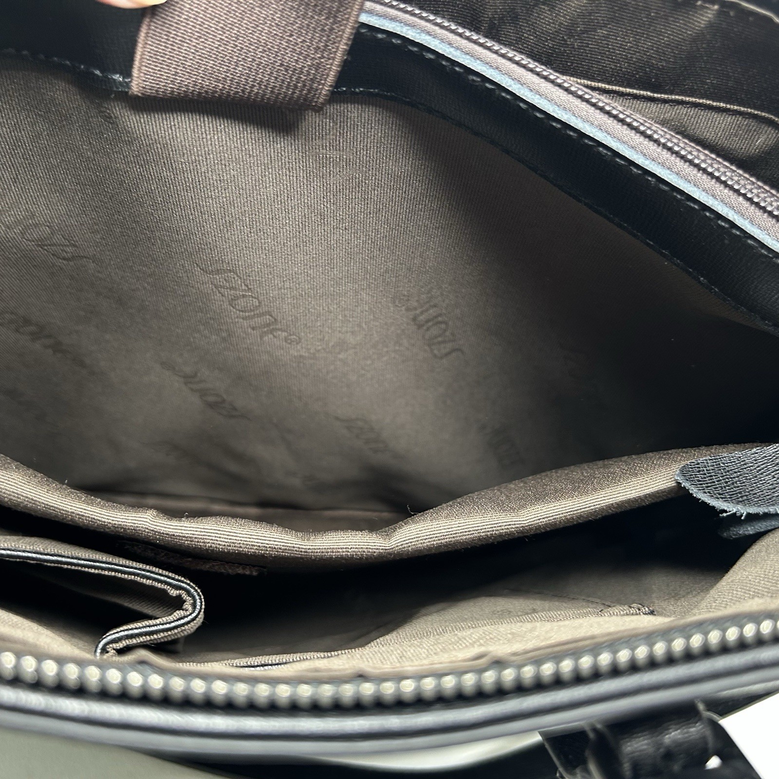 S ZONE Blk Leather 15.6″ Laptop Briefcase, Women’s Office Shoulder Handbag