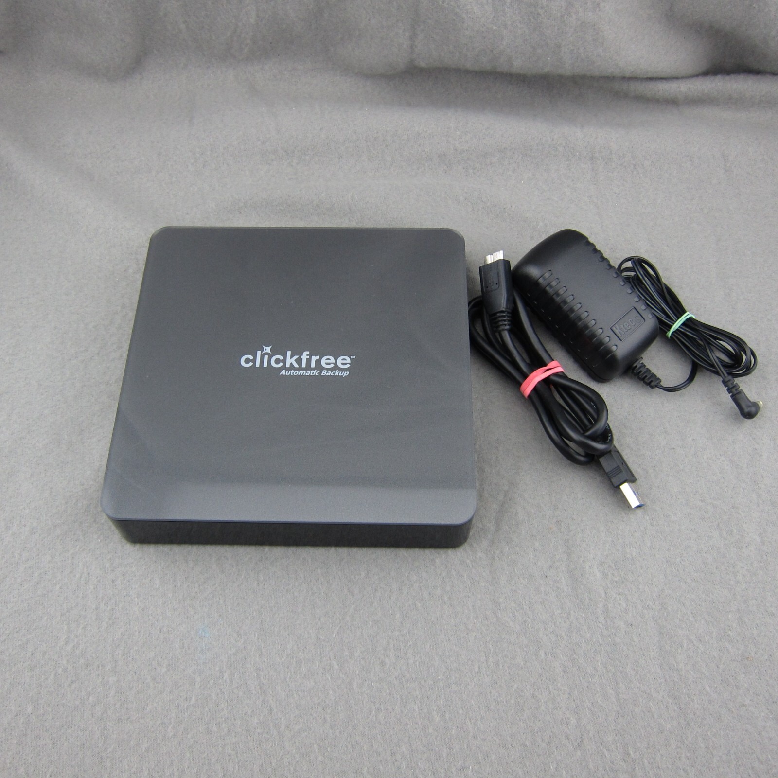 Clickfree Automatic Backup HD1037N3 w/Power Adapter USB 3.0 Cable Tested Working