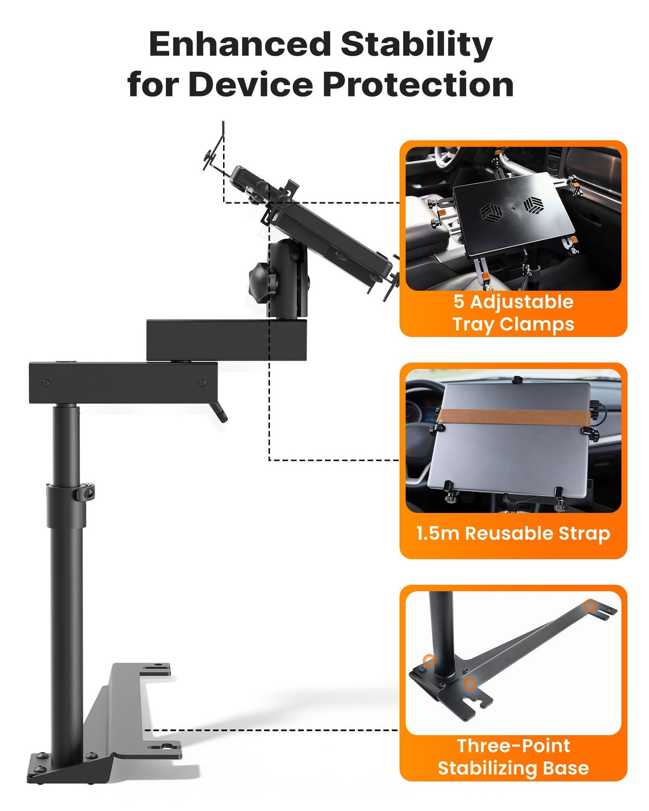MELIPRON Car Laptop Mount Fit for Dodge Ram ProMaster & ProMaster City