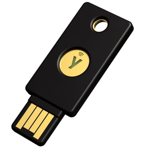 Yubico – Security Key NFC – Black – Two-Factor authentication 2FA Security Ke…