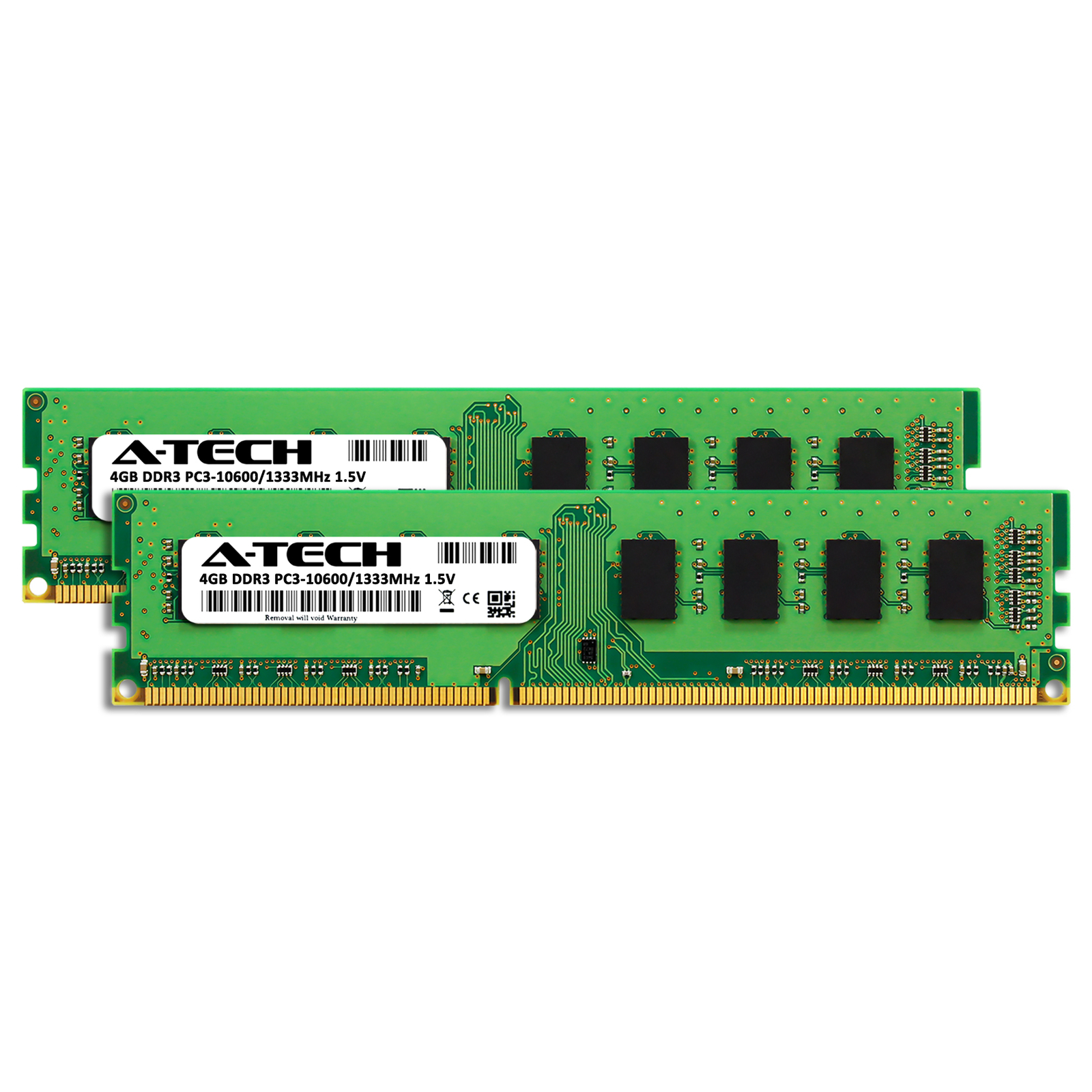 A-Tech 8GB 2 x 4GB PC3-10600 Desktop DDR3 1333 MHz 240-Pin DIMM Memory RAM 8G 4G