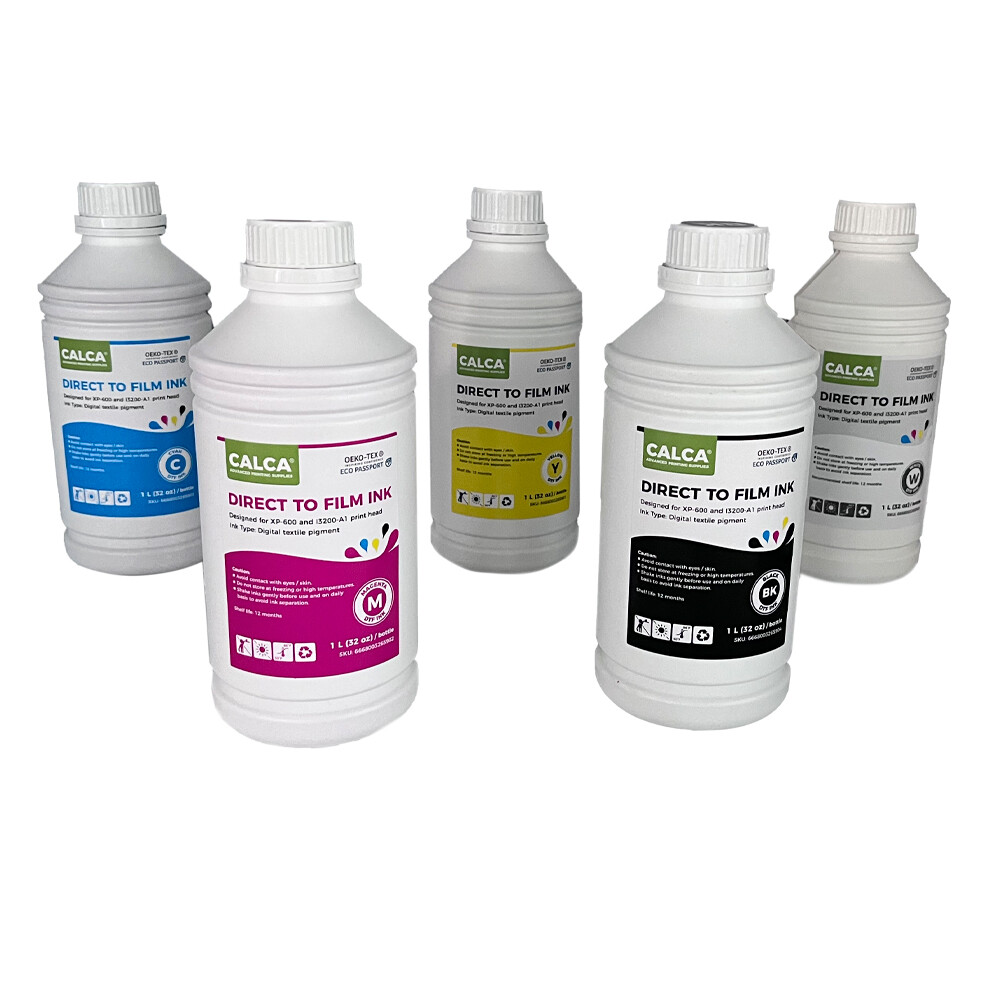 CALCA Direct to Transfer Film Ink for Epson Printheads 1L / Bottle, DTF Inks