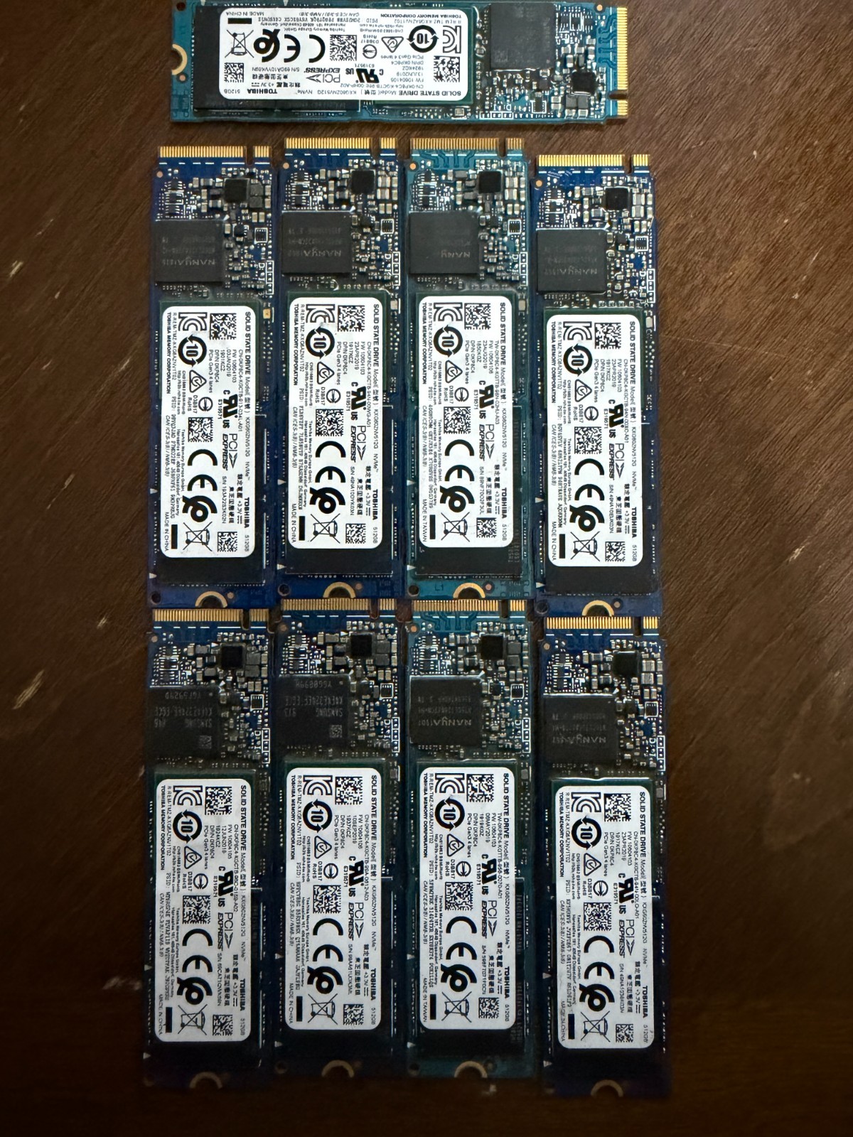 SSD M.2 NVMe: Different brands and capacities