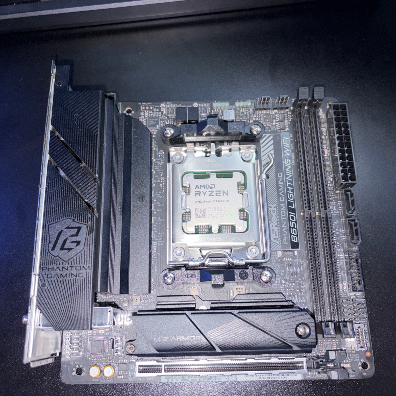 AMD Ryzen 5 7600x3d + Asrock Mini ITX Phantom Gaming B650i FOR PARTS