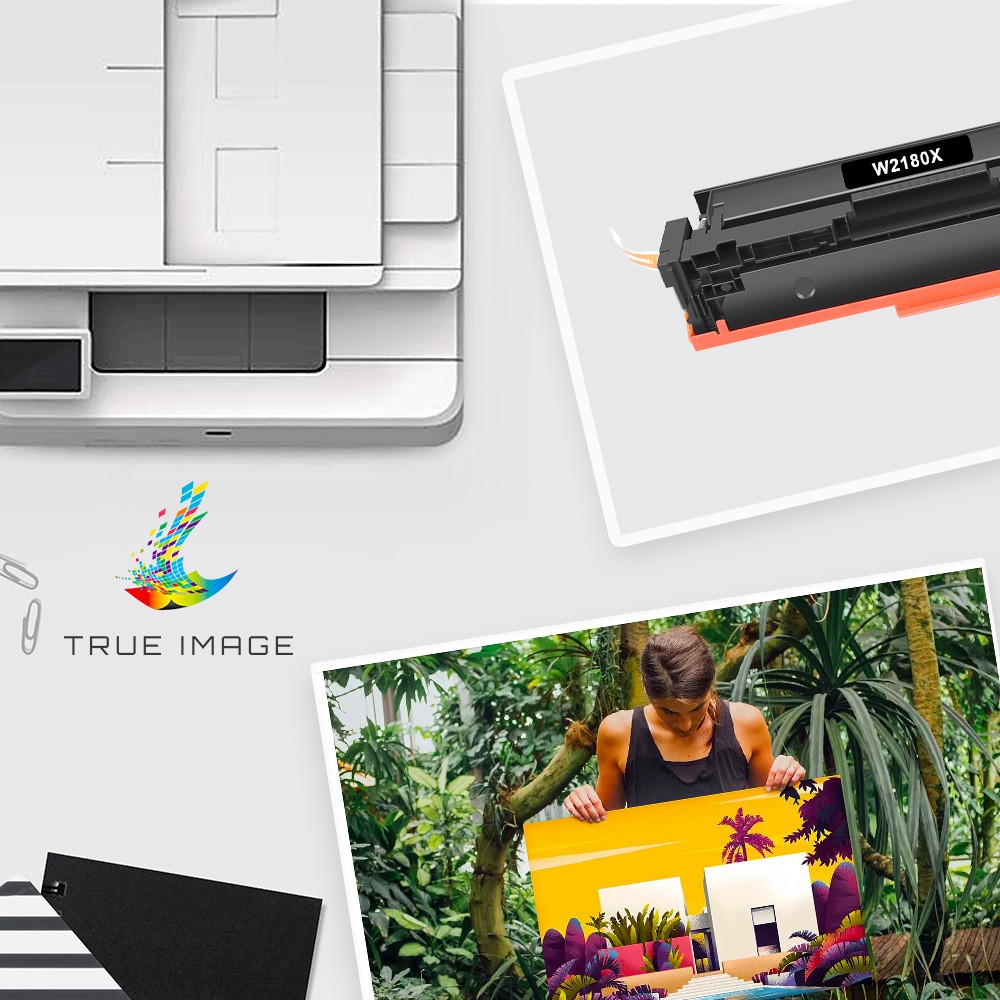 4PK W2180X 218X High Yield Toner with Chip For HP 3201dw MFP 3301fdw 3301cdw