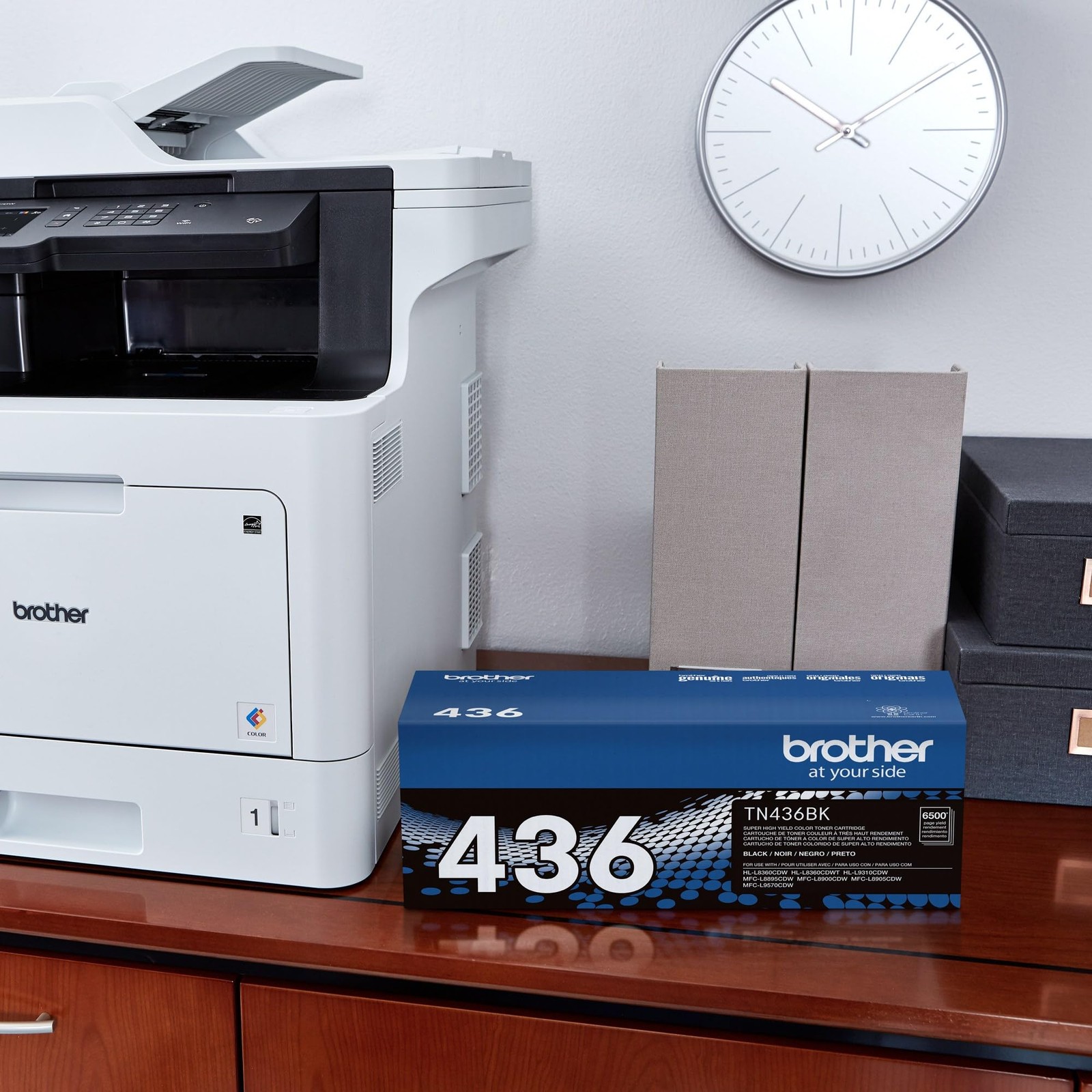 TN436BK Super High Yield Toner-Retail Packaging, Black