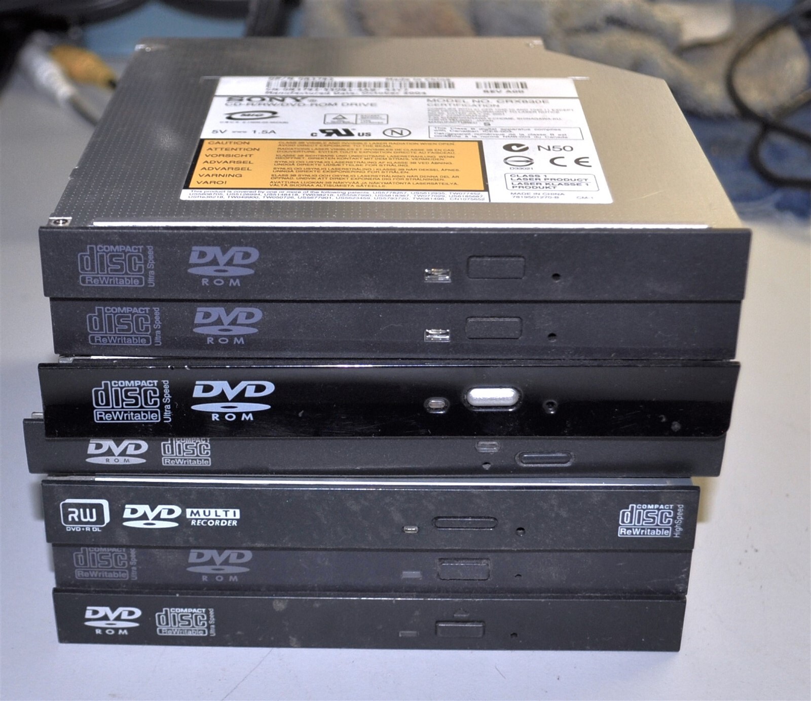 VARIOUS BRANDS LAPTOP INTERNAL CD ROM/ DVD RW UNIT GOOD SCHOOL SURPLUS