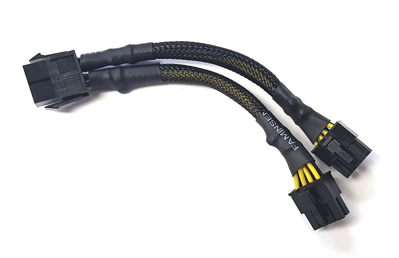 7 Inch 8Pin EPS12V Male to Dual 8Pin EPS12V Female Y Splitter Cable 18AWG