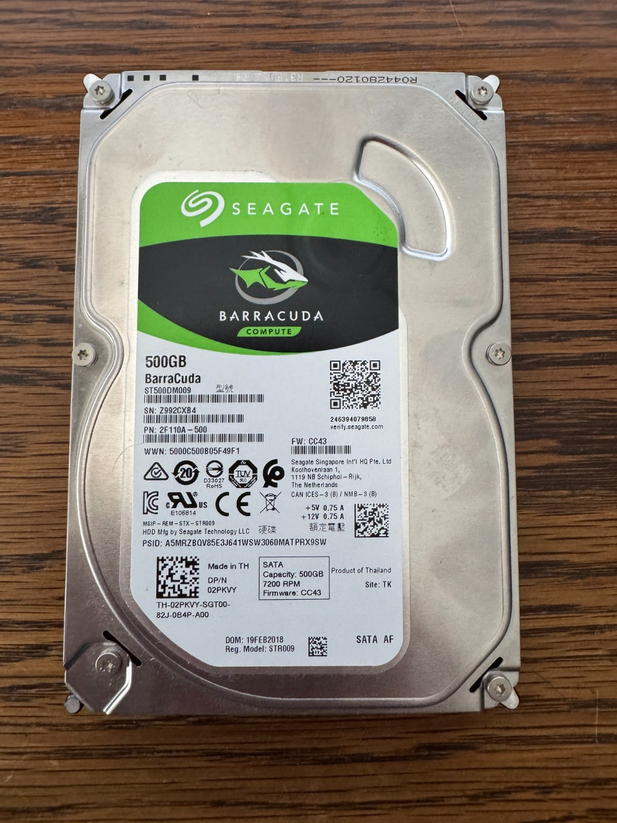 Seagate BarraCuda 500GB 3.5″ SATA III Desktop Hard Drive ST500DM009 – Tested
