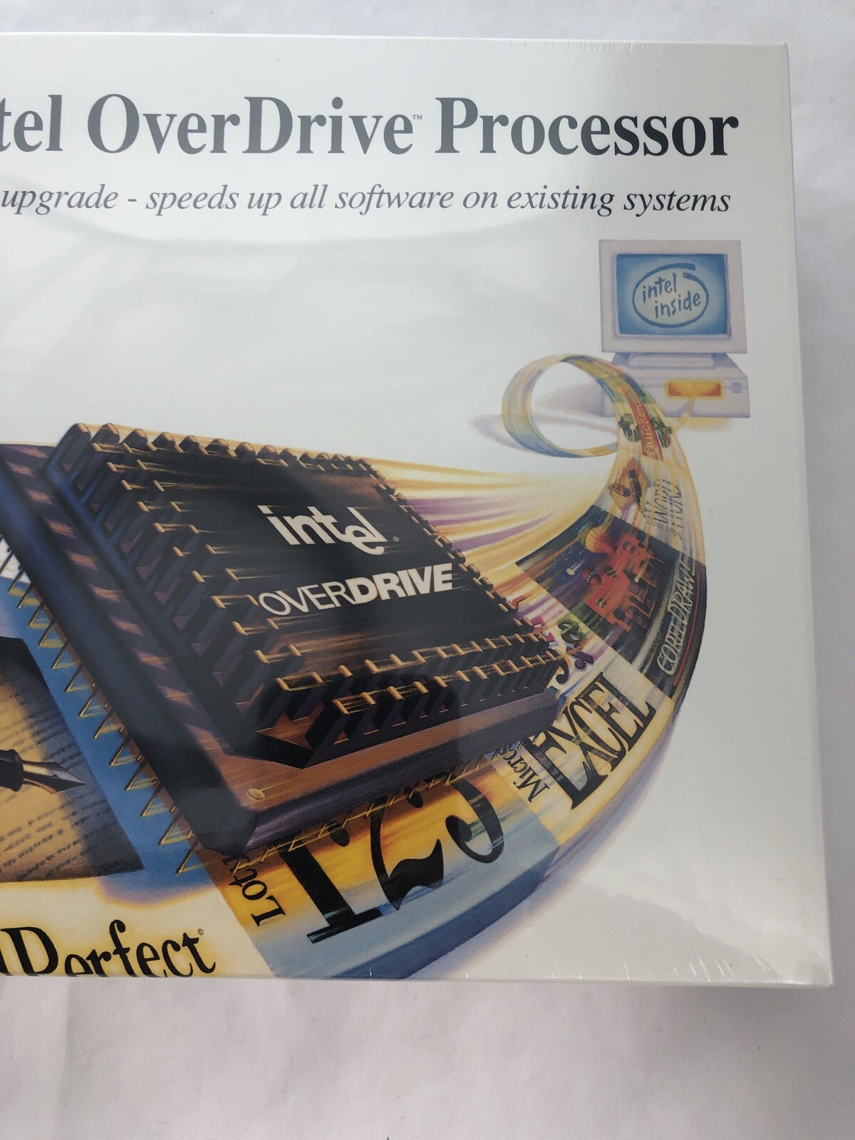 NEW 486 DX66 Retail BOX INTEL PROCESSOR DX2ODPR66 486 DX2 66Mhz OverDrive CPU