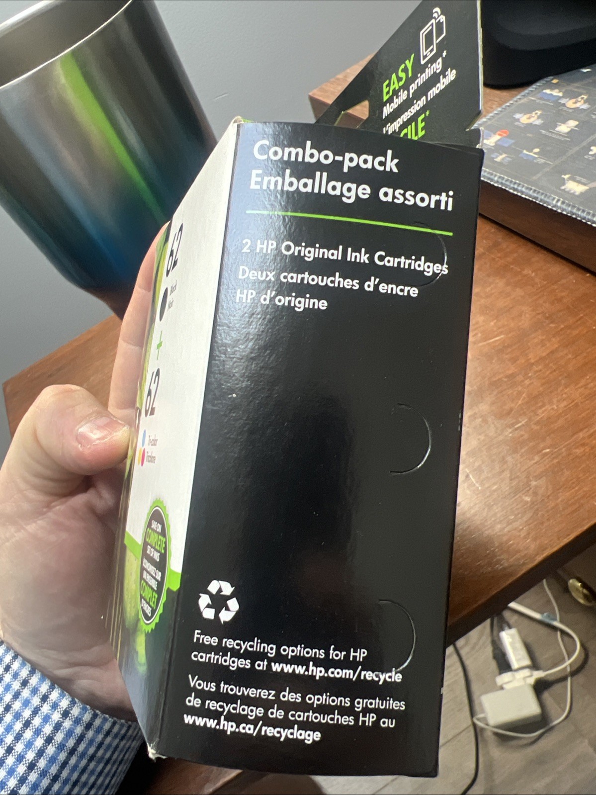 HP Genuine 62 Black/Tri-Color Ink Cartridges Sealed – EXPIRED 9/2018