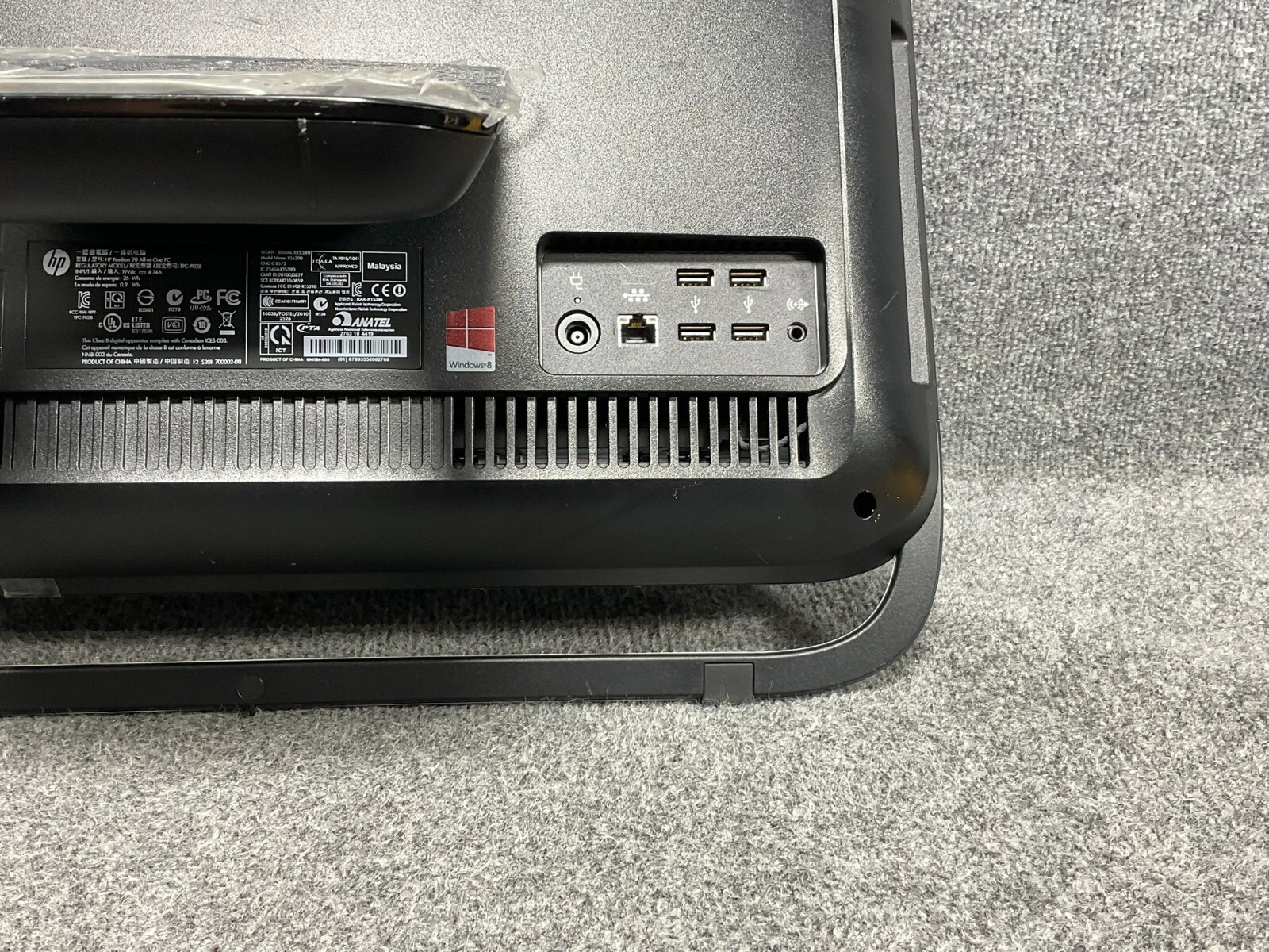HP Pavilion 20-b014 20″ All-in-One Desktop PC Computer Used