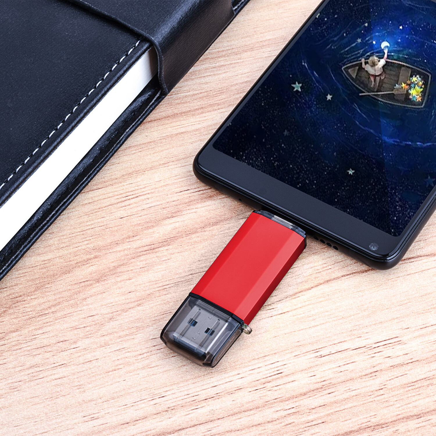 High Speed USB 3.0 1/5/10Pcs 32GB 64GB 128GB 256GB Dual Port USB Flash Drive Lot