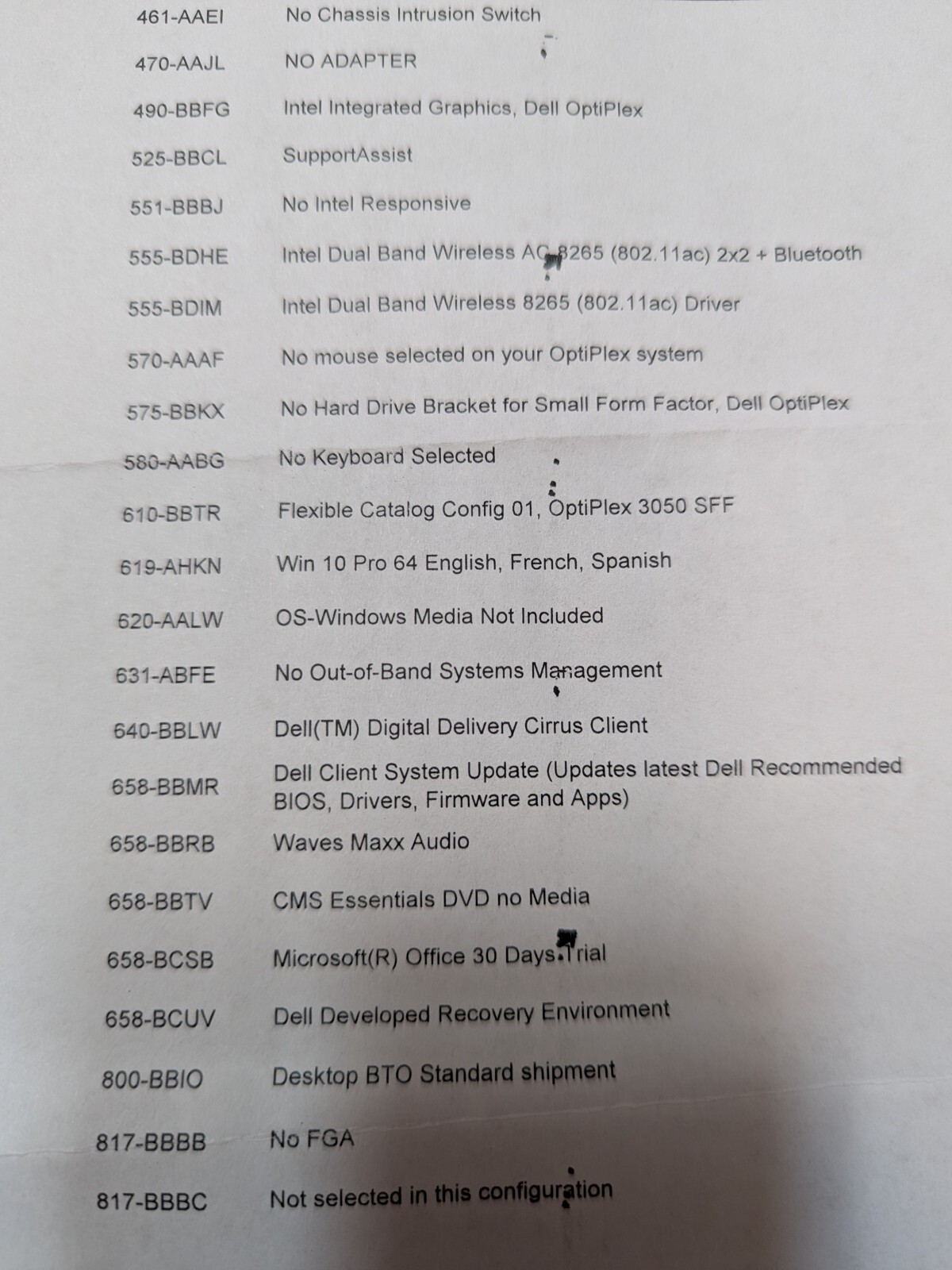 Dell OptiPlex 3050 SFF, Intel Core i5-7500, 16GB DDR4, 2TB ATA, w/ Cable Cover
