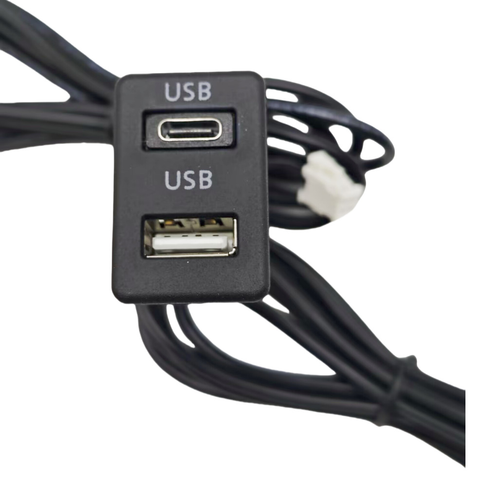 Car Android Navigation TYPE-C USB Port Panel Interface Extension Cable Adapter