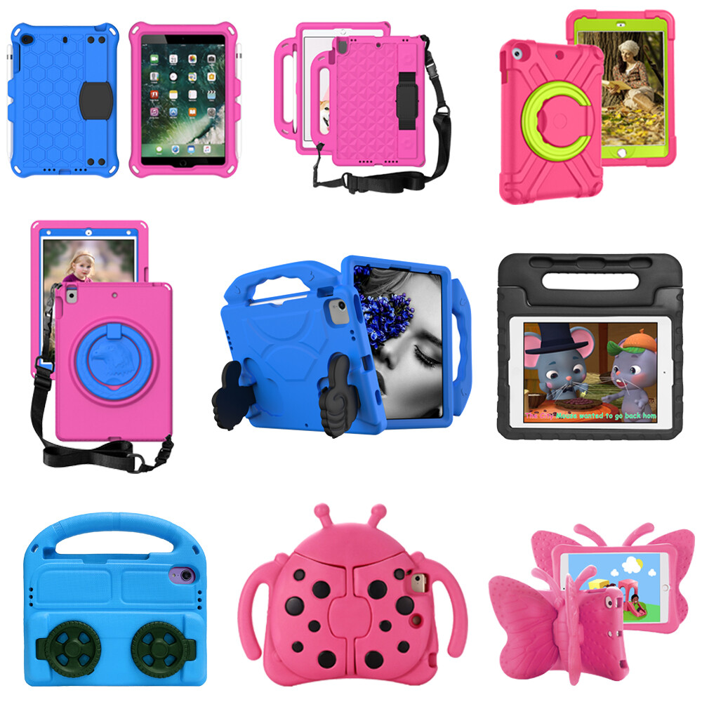 Kid Portable EVA Stand Case For iPad 5th 6th 7th 8th 9th Generation 10.2″ 9.7″
