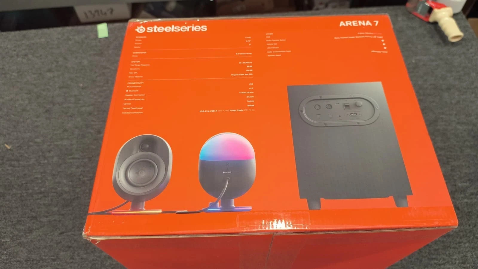 SteelSeries Arena 7 illuminated 2.1 Gaming Speakers Subwoofer | New Sealed