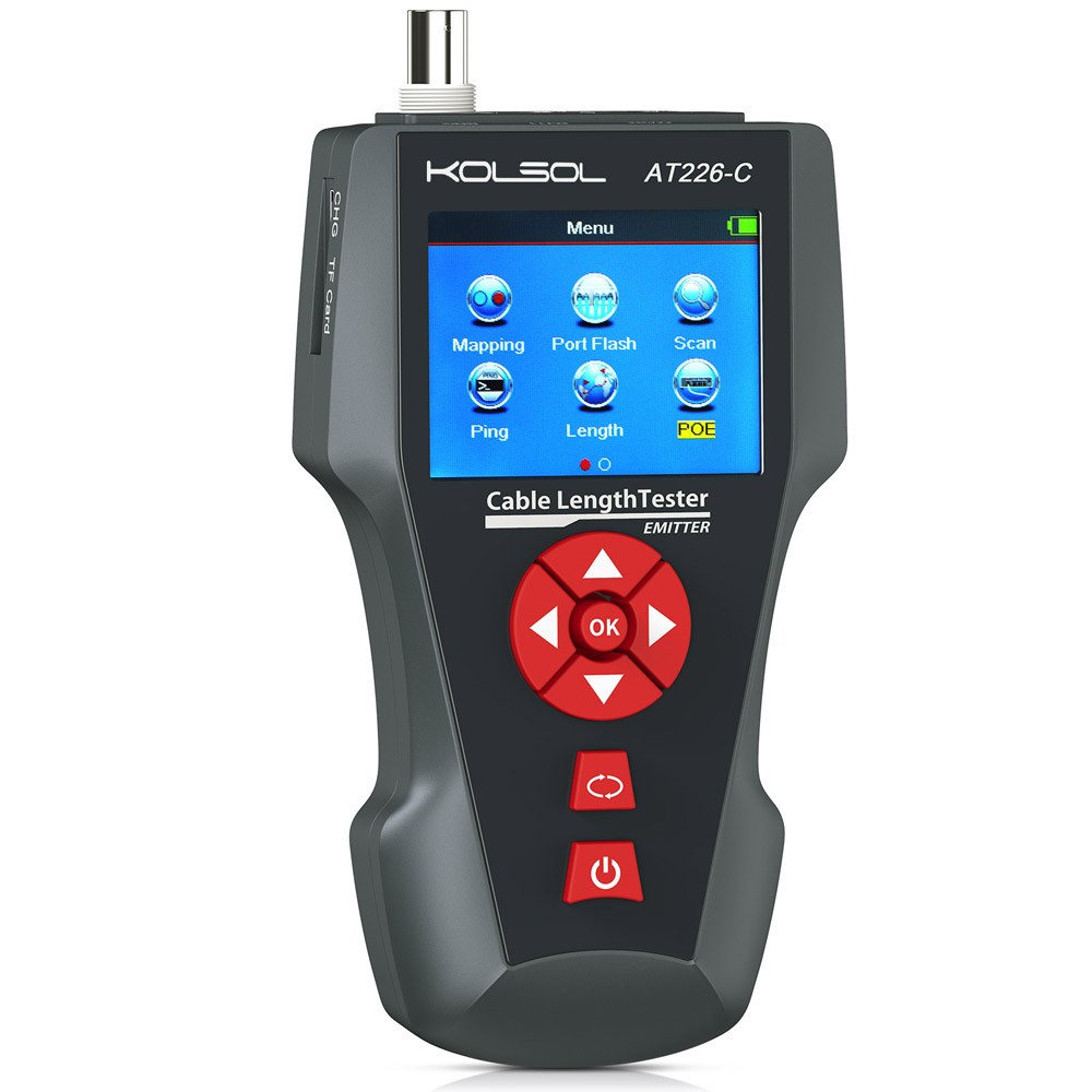 NF-8601W Multi-Functional Network Cable Tester For RJ45 RJ11 POE W/ 8 Identifier