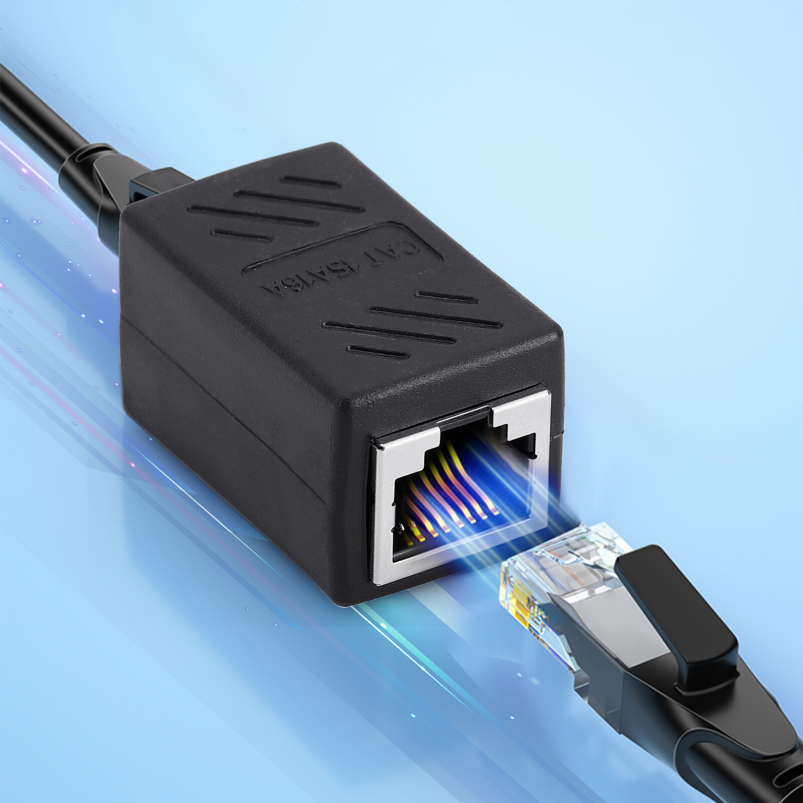 5X RJ45 Coupler IN-line Coupler Cat7 Cat6 Cat5e Ethernet Cable Extender Adapter