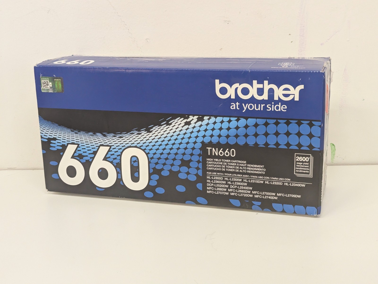 New Brother TN660 Black High Yield Toner Cartridge NIB
