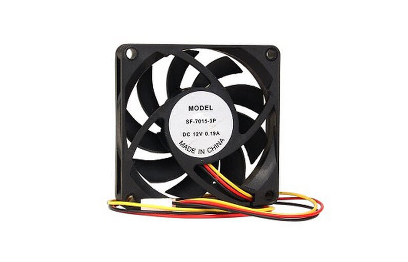 Generic SF-7015-3P Computer PC Case Fan w/3-Pin Connector Black 2.75″ x 2.75″
