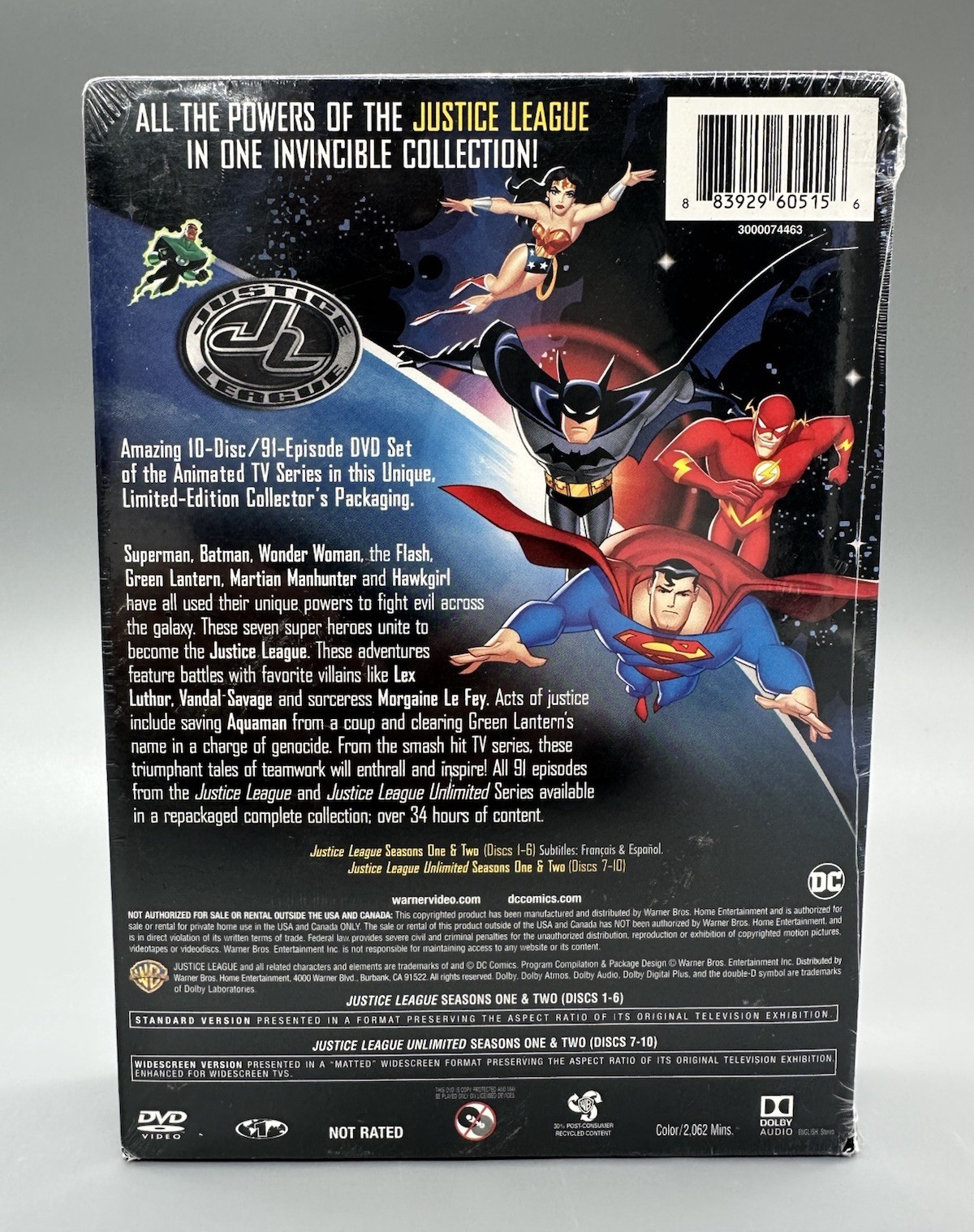 Justice League The Complete Series (DVD, 10-Disc, Box Set) NEW SEALED