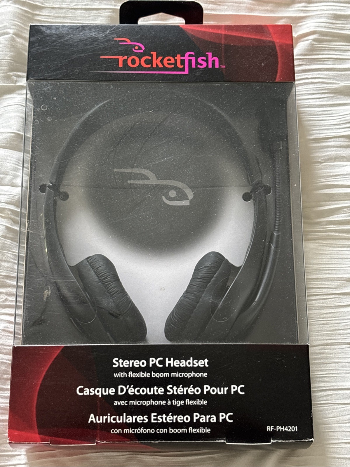Rocketfish RF-PH4201 Over-the-Head PC Headset w/Flexible Boom Microphone