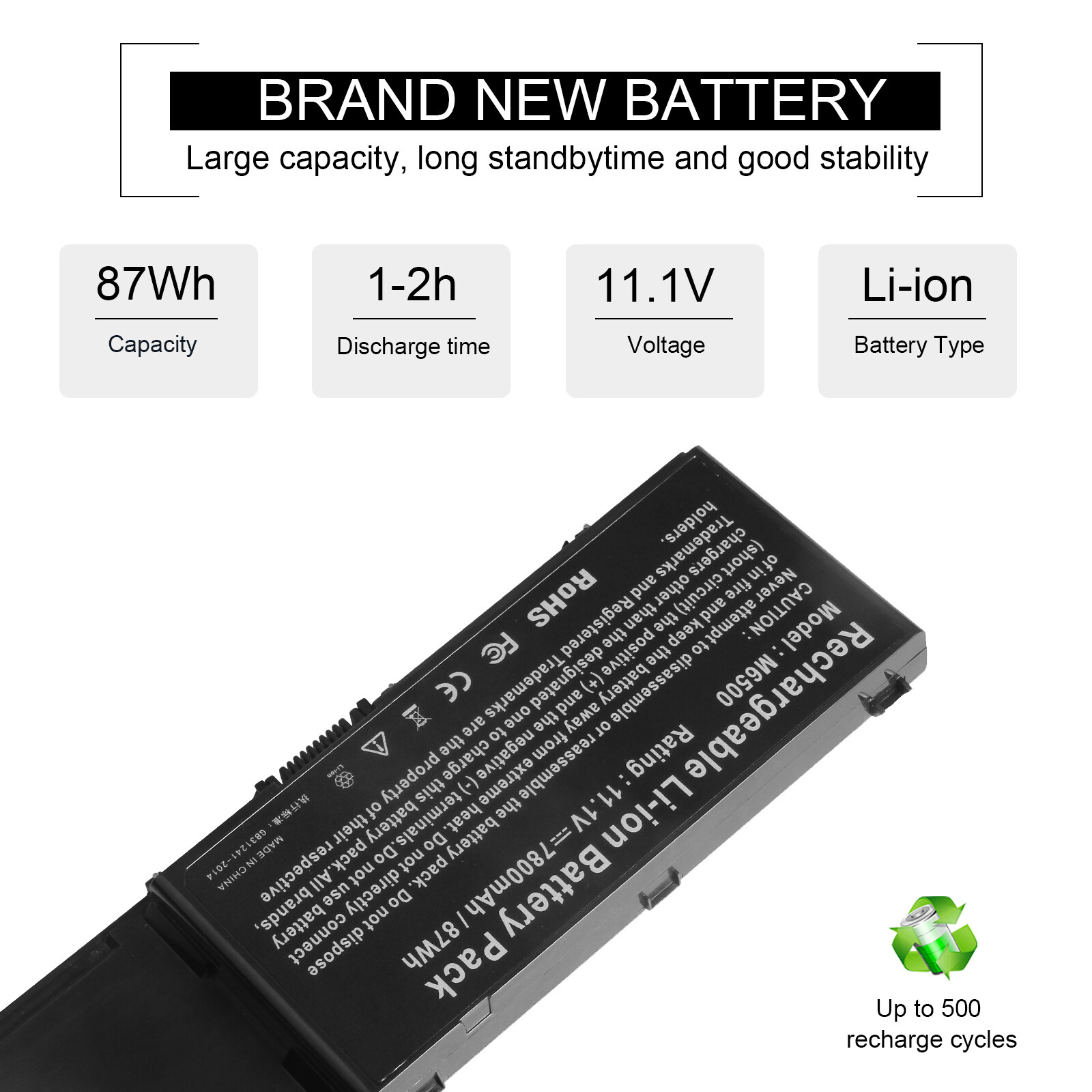 9 Cells Battery for Dell Precision M6500 M6400 M4400 M2400 8M039 C565C KR854 US