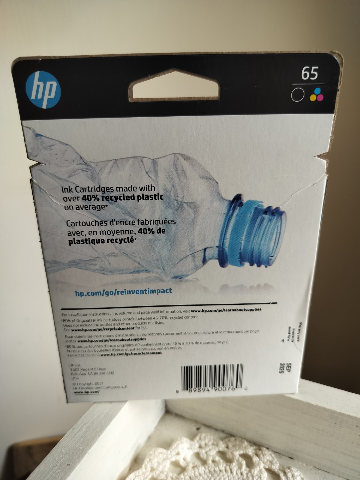 HP #65 2pack Combo Ink Cartridges 65 Black and Color NEW GENUINE For HP Printers