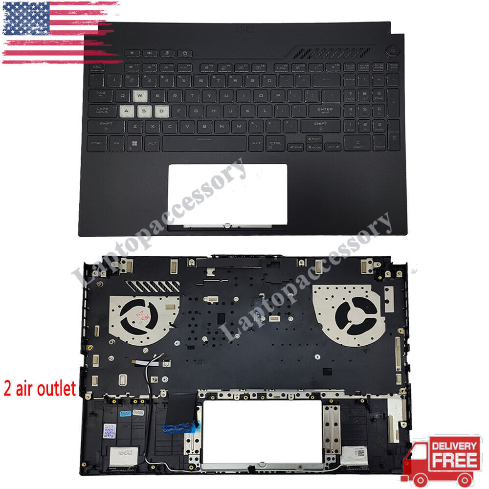 For Asus TUF Gaming A15 FA507 FA507R FX507 2022 Palmrest RGB Backlit Keyboard
