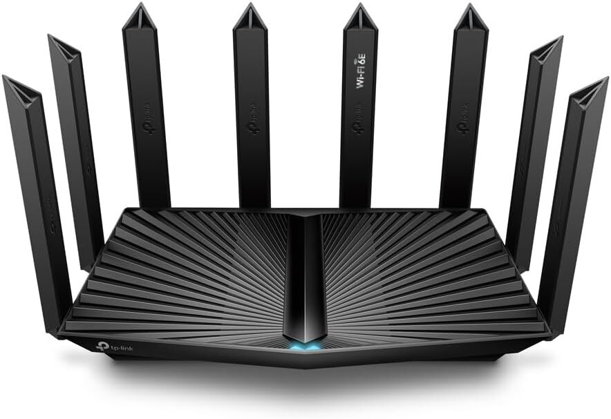 TP-Link – Archer AXE7800 Tri-Band Wi-Fi 6E Router – Black AXE95 Refurbished