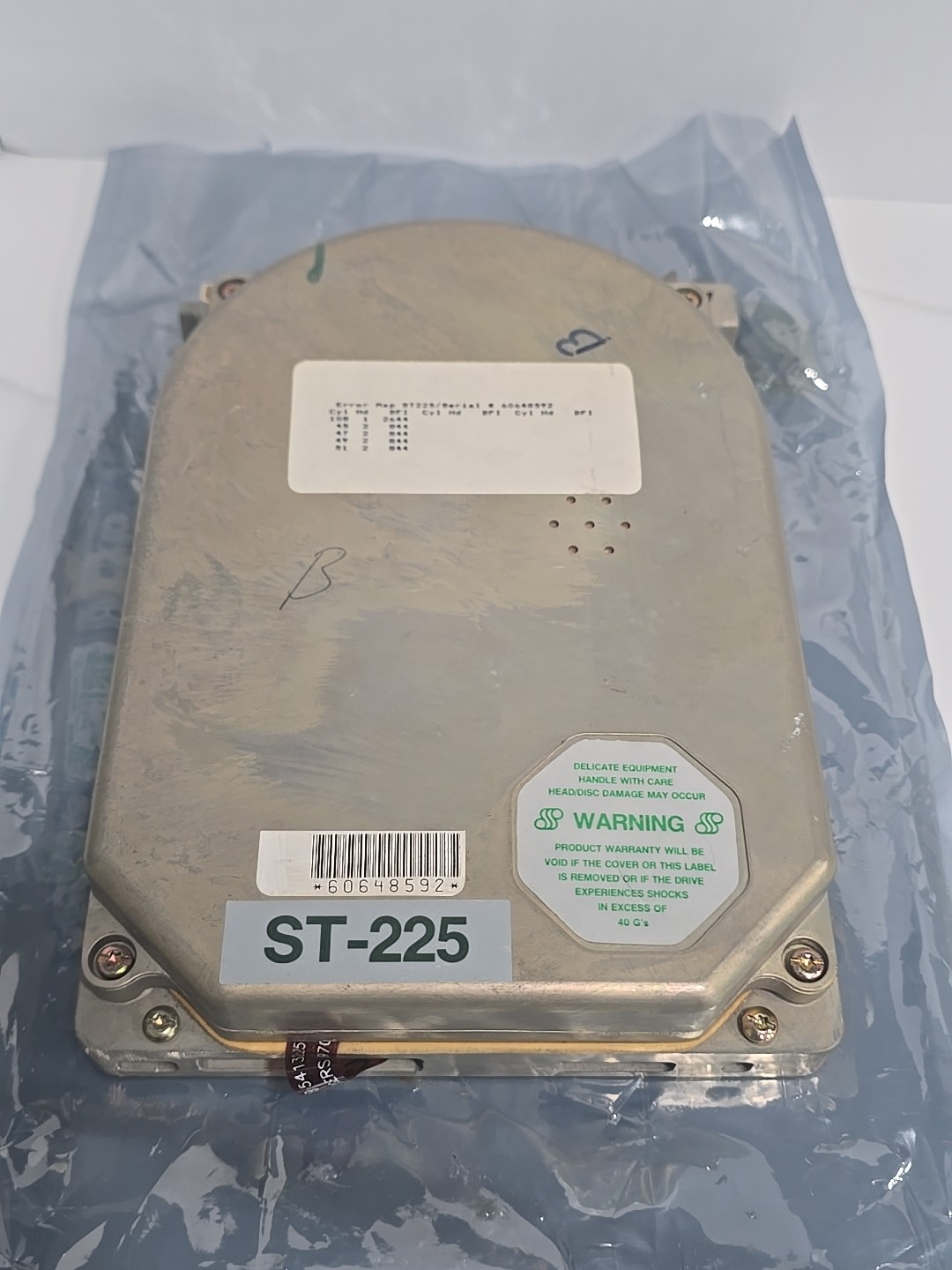 🔥 Vintage IBM PC XT AT Seagate ST-225 20MB Hard Drive P/N 72041-240 RARE